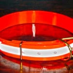 Large Reflective Orange Night Safety Collar-0